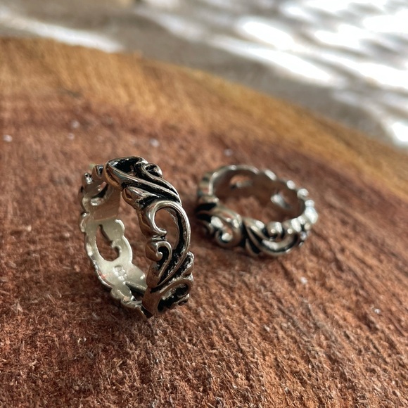 His & hers ring in 925 Silver Band! US 9 or 10 - Picture 6 of 11